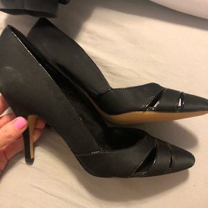 Banana Republic black sexy pointy toed heels